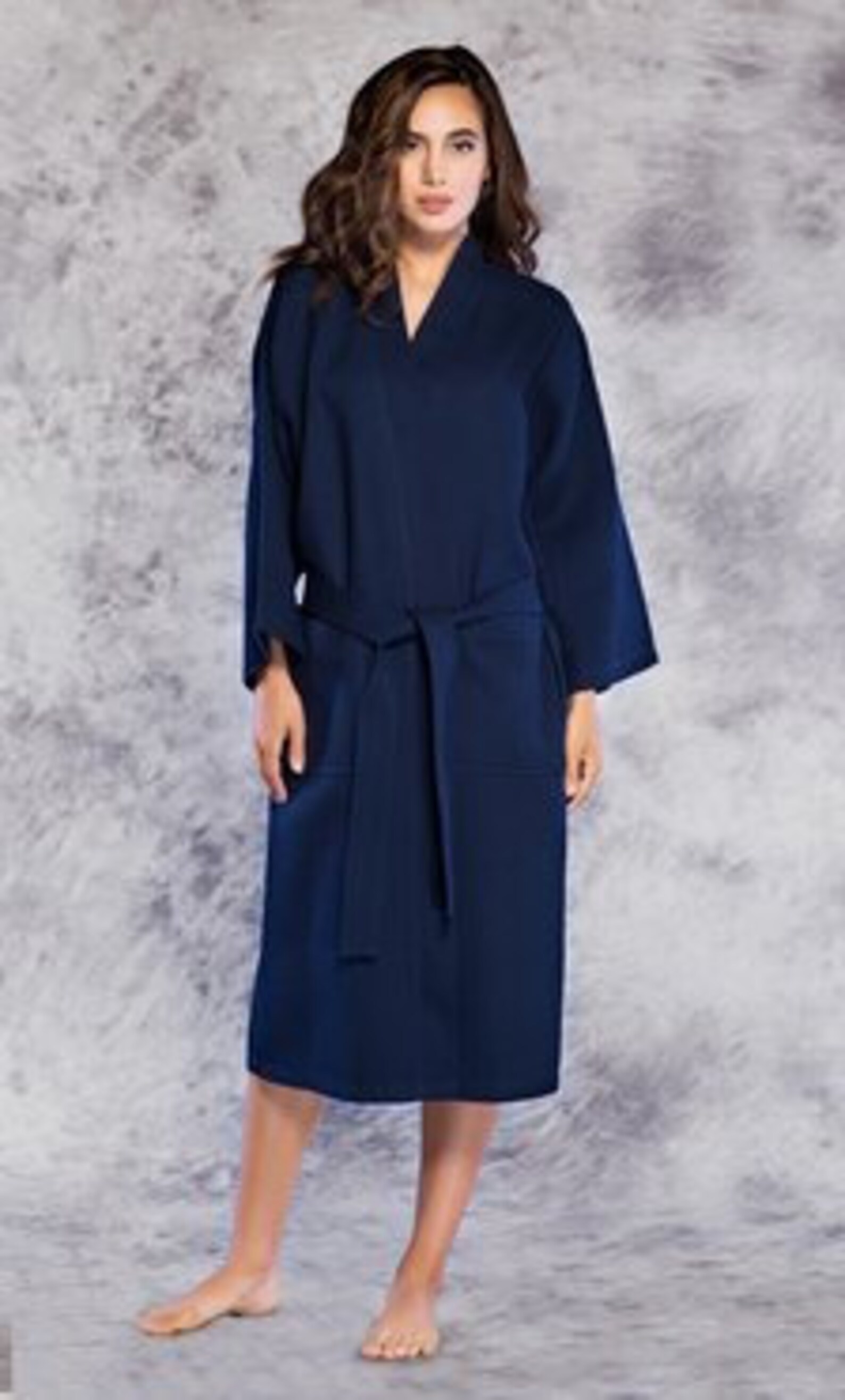 Monogrammed Robes Embroidered Robes 2 Calf Length Robes Waffle Etsy