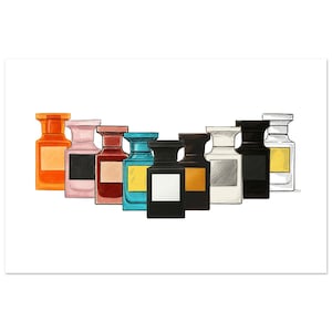 Men&#39;s Fragrance Inspired Wall Art Print  | Colourful Fashion Poster Matte Paper Poster 3 sizes