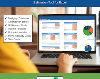 Mortgage & Cost of Home Ownership Excel Template | Home Budget and Investment Calculator | Rental Investment