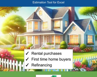 Simple Mortgage Calculator for Excel | Monthly Payment, Interest, Principal, and Escrow Breakdown | Home Loan Planning Tool