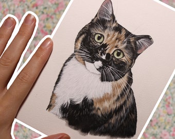 Custom Acrylic Pet Portrait | Original Painting | 3x3, 3x4, 4x6, 5x7, 8x10