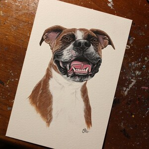 Custom Acrylic Pet Portrait Original Painting 3x3, 3x4, 4x6, 5x7, 8x10 image 7