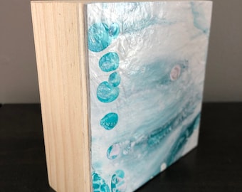 painting for mom, Acrylic painting, abstract painting, shelf sitter painting, original painting, seascape painting, ocean painting