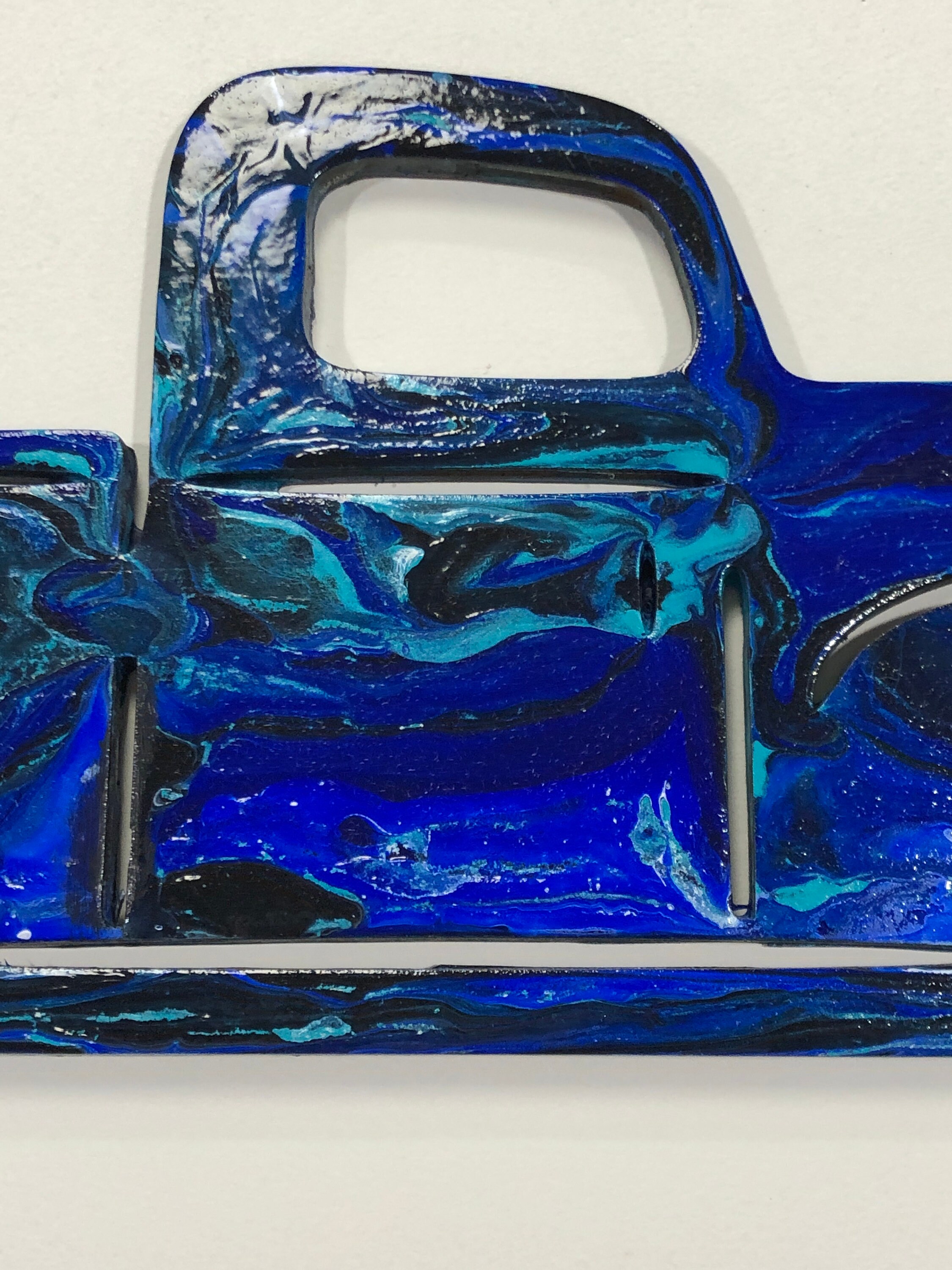 Pick up Painting, Truck Painting, Car Painting, Blue Painting Etsy