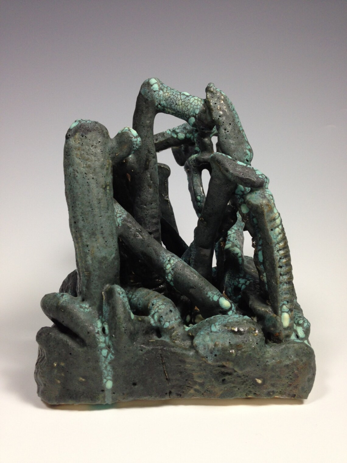 Clay sculpture geometric sculpture original sculpture Etsy