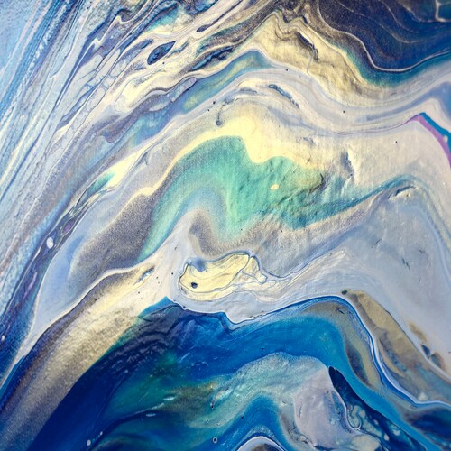 Shops Abstract painting, water painting, acrylic painting, reflection painting