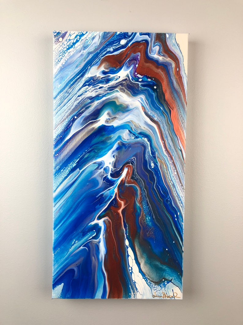Shops Abstract painting, water painting, acrylic painting, reflection painting