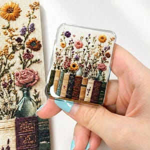 Floral Kindle Grip: Acrylic Kindle/Phone Holder, Cute Ereader Grip for Reading Lovers