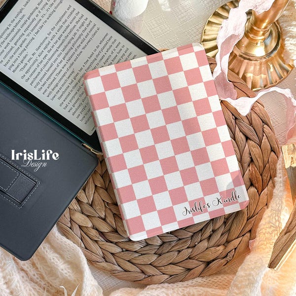 Personalisierte Schutzhülle für Kindle 12th 2024, Kindle Colorsoft Paperwhite 11th 6.8 Kobo Clara in Pink