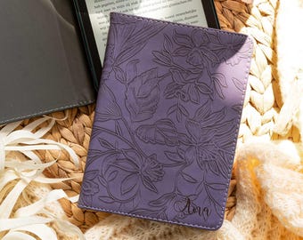 Purple Vegan Leather Kindle Case, New Kindle Case 2024, Kindle 11th Case, Kindle Paperwhite 6, Paperwhite 11th Case