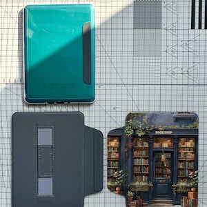 Book Shop Kindle case, Kindle Paperwhite 12th Generation, Kindle 2024 Case, Paperwhite 2024 Cover, Kobo Clara Case, kindle colorsoft case ClearMag Detach Case