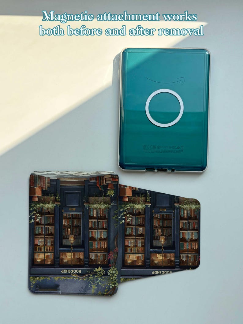 Book Shop Kindle case, Kindle Paperwhite 12th Generation, Kindle 2024 Case, Paperwhite 2024 Cover, Kobo Clara Case, kindle colorsoft case LR MagClear Case