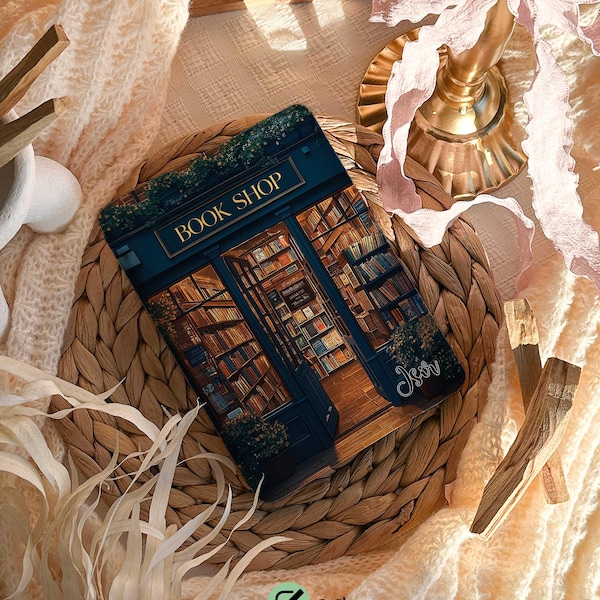 Book Shop Cover for Kindle Paperwhite 12th Generation, Kindle 2024 Case, Paperwhite 2024 Cover, Kobo Clara Case, Kindle Colorsoft case