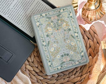 Custom Floral Kindle Paperwhite 12th Gen 2024 Case,Vintage Wildflower Print , Kobo Libra Case with strap, 6.8"  2021   Cover, Gifts For Her