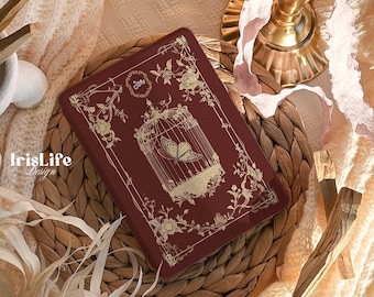 Funda vintage con mariposa para Kindle 12.ª generación (2024), con función de encendido/apagado automático. Compatible con Kindle Colorsoft Paperwhite 11.ª generación (6,8"), Kindle Oasis y Kobo.