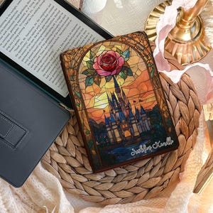 Custom Book Kindle Cover Kindle 12th 2024 Case, Bookish Kindle Colorsoft Paperwhite 11th 6.8 kindle Oasis Kobo Clara Cover,Stained Glass