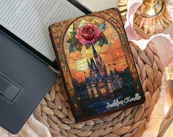 Funda personalizada para Kindle Kindle de 12.ª generación (2024), funda Bookish Kindle Colorsoft Paperwhite de 11.ª generación (6,8 pulgadas), funda Oasis Kobo Clara, vidriera.