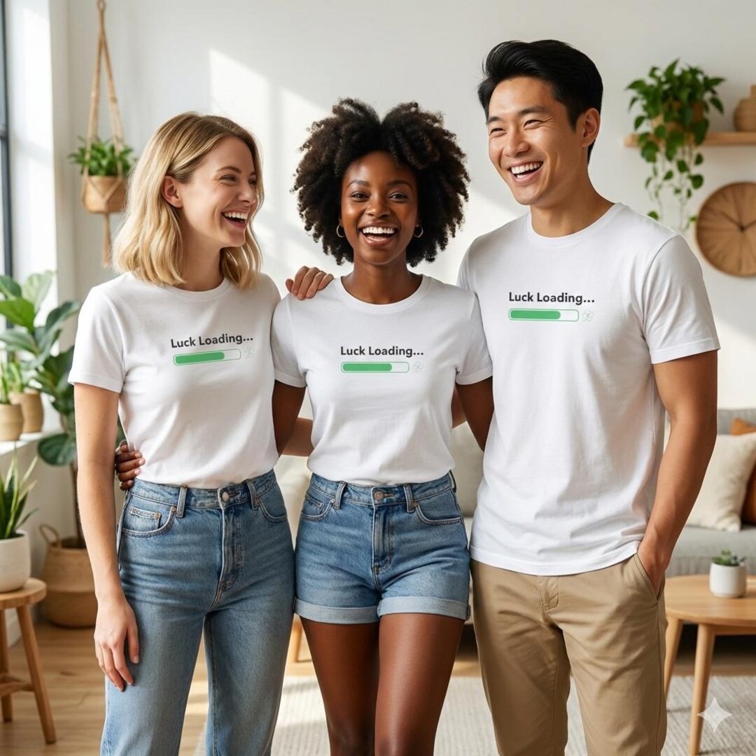 Luck Loading Progress Bar Tee | St. Patrick's Day Lucky Shirt - Etsy