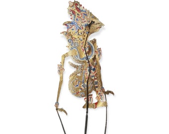 Puppet / Shadow / Indonesian / South East Asian / Folk Art / Theater / Handmade / Horn and Hide / Wayang