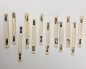 Mahjong Counters Bone Art Supplies Game Pieces Betting Pieces Jewelry Altered Art Supplies Vintage 10 dots Set of 12 M16