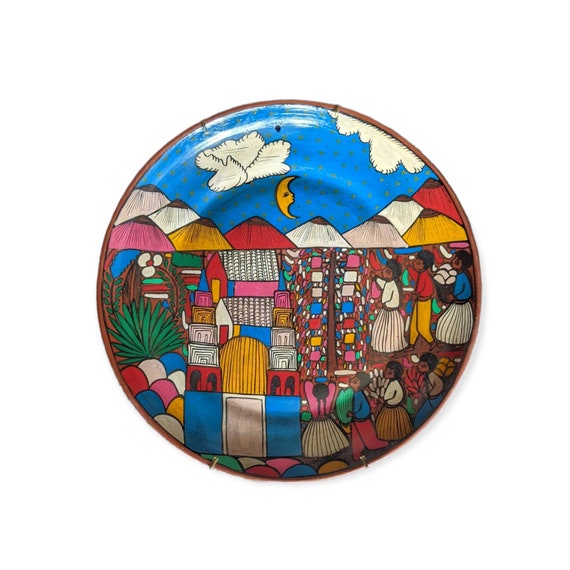 Mexican Plate / Wall Decor / Handpainted / Colorful / Folk Art | Etsy