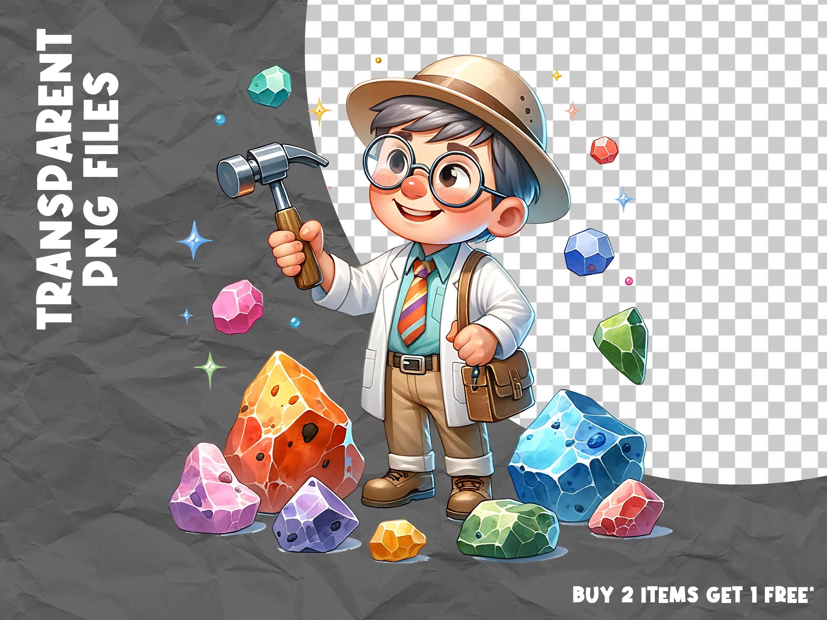 Scientist Clipart PNG, Fun Lab Clipart, Science Themed Graphics, Cute ...