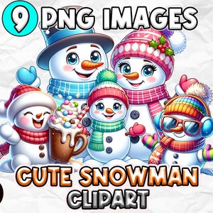 Clipart pupazzo di neve PNG, adorabile clipart pupazzo di neve invernale, clipart festa di Natale, clipart di Natale PNG, arte digitale pupazzo di neve, grafica pupazzo di neve