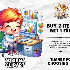 Scientist Clipart PNG, Fun Lab Clipart, Science Themed Graphics, Cute ...