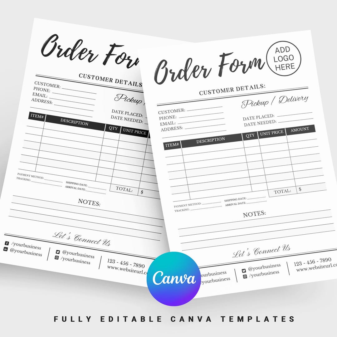 Insio Order Form Custom Order Form Template, Invoice Order Forms, Purchase Order Tracker ...