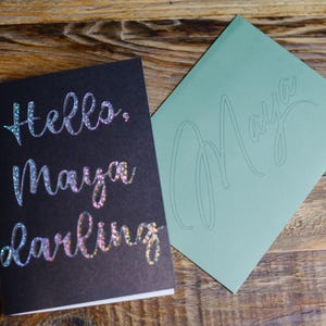 Cartão de aniversário personalizado com nome Acotar