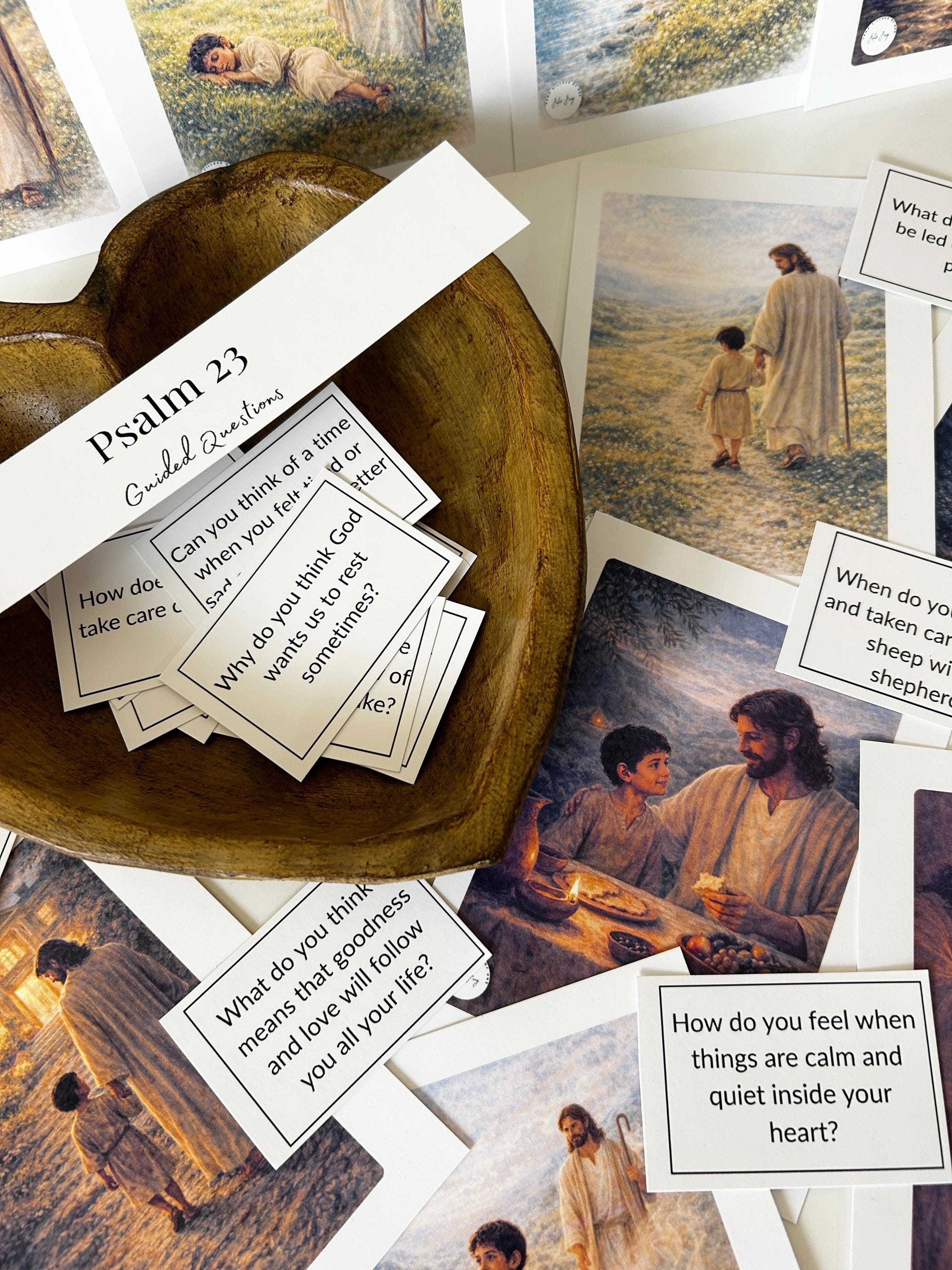 Psalm 23 Story Cards for Kids, Bible Lesson, Homeschool, Sunday School ...
