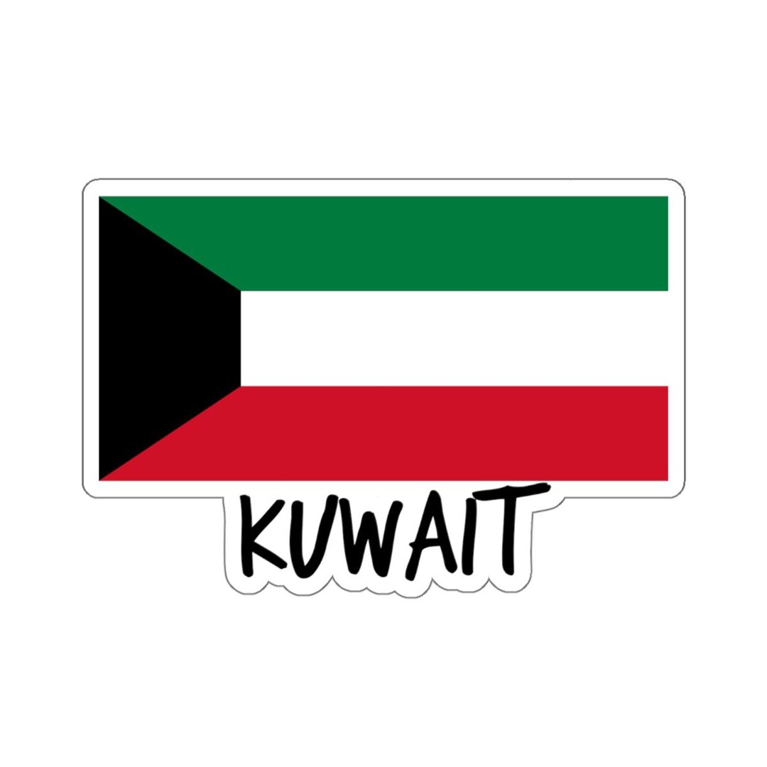 Kuwait Sticker Kuwait Flag Travel Sticker - Patriotic Kuwaiti Souvenir Sticker, Middle ...