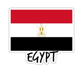 U24 Sticker Qina regio Egypte vlag 8 x 5 cm autosticker