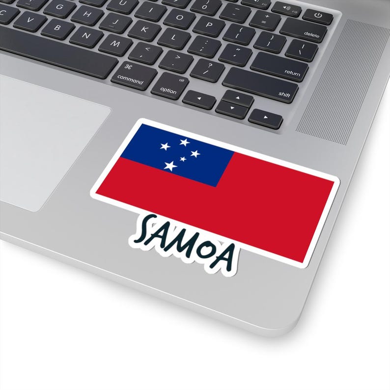 Samoa Flag Travel Sticker - Kiss-cut Stickers, Tropical Island Vinyl ...