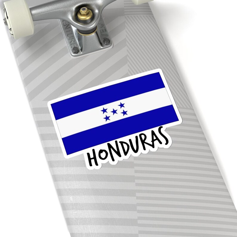 Honduras Flag Travel Sticker - Kiss-cut Stickers, Central America Decal ...