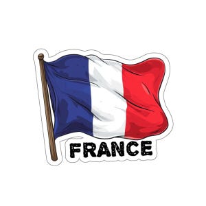 France Travel Kiss-Cut Stickers, Eiffel Tower Sticker, Paris Scrapbooking Decor, Vinyl Decal, Wanderlust Sticker, Laptop Sticker