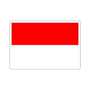 Indonesia Flag Travel Sticker, Indonesia Flag Sticker, Laptop Decal, Scrapbook Sticker, Travel Journal Sticker, Wanderlust Sticker, National