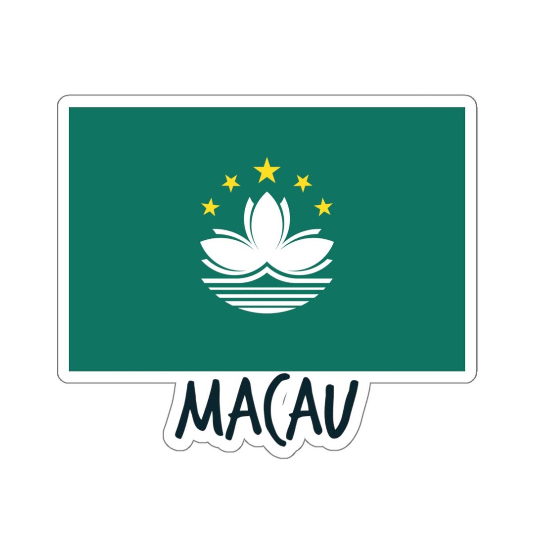 Macau Flag Travel Sticker - Kiss-cut Stickers, Decorative Stickers ...