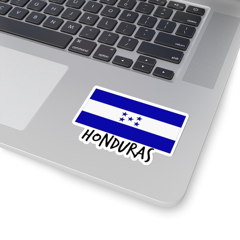 Honduras Flag Travel Sticker - Kiss-cut Stickers, Central America Decal ...