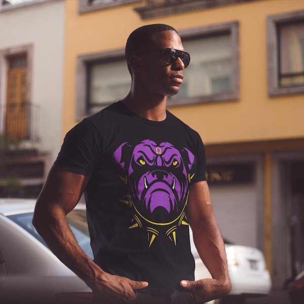 Camisetas, sudaderas o buzos con cuello de Omega Dawg morado y dorado. ¡ENVÍO NACIONAL GRATUITO!