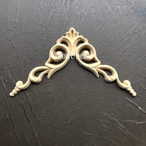 WUB 1232, WooduBend, Pair of Pediments, Wood Trim, Moldings, Package of 2
