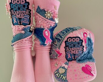 God Don't Play About Me Beaded Cap & Socks Set