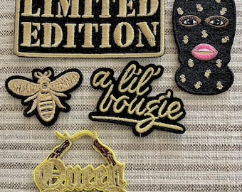Limited Edition Gold Embroidery patches