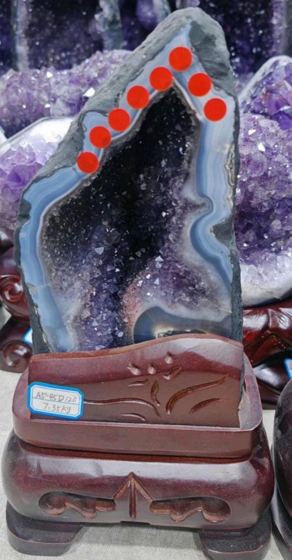 アメジストジオード 大型置物 スタンド付き大型アメジストジオード - Etsy 日本