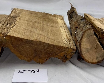 4-piece Spalted White Oak wood project pack, approx. 9.5 in. length