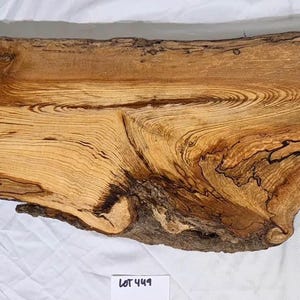 Gorgeous live-edge spalted Ash project board for charcuterie board blank, rustic shelving, woodworking, wood carving, display or decoration