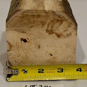 Lightly spalted Maple turning blank for wood carving, wood turning, wood working, carving blanks, crafts and decoration