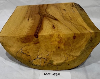 Spalted Maple Wood Blank, Woodworking Project, Carving, Turning (8.75x8.5x3.75)