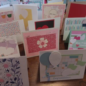 Varias tarjetas de felicitación