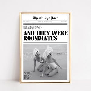 benutzerdefinierte College Zeitung Druck | Topaktuell: Und sie wurden Mitbewohner | digitaler Download